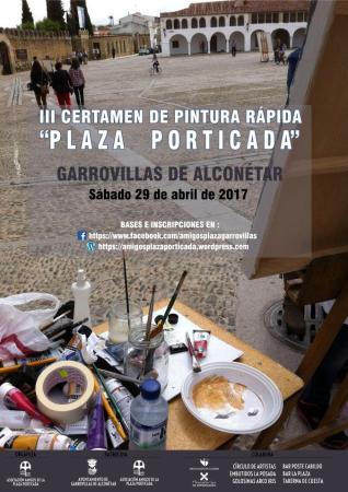 III Certamen de pintura rapida Plaza Porticada